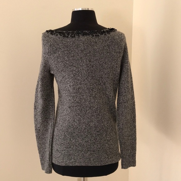 NWT! Derek Lam 10 Crosby grey medium wool sweater - Picture 3 of 8
